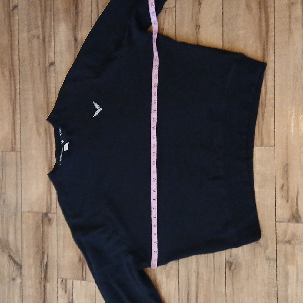 Victoria's Secret Angel Rhinestones Logo Women's Black Fleece Sweatshirt. Size M - Picture 13 of 17